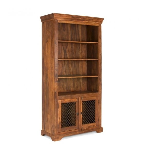 Dvoudveřová knihovna z palisandrového dřeva Massive Home Lia