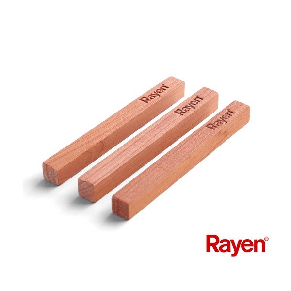 Отблъсквач на молци 4 бр. от кедрово дърво в естествен цвят - Rayen-image-2