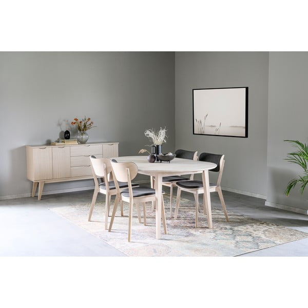 Светла овална дъбова сгъваема маса за хранене , 170 x 105 cm Filippa - Rowico-image-3