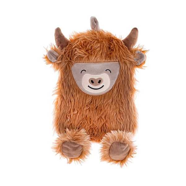 Кафяв термофор от микроплюш 700 ml Highland Cow – Sass & Belle