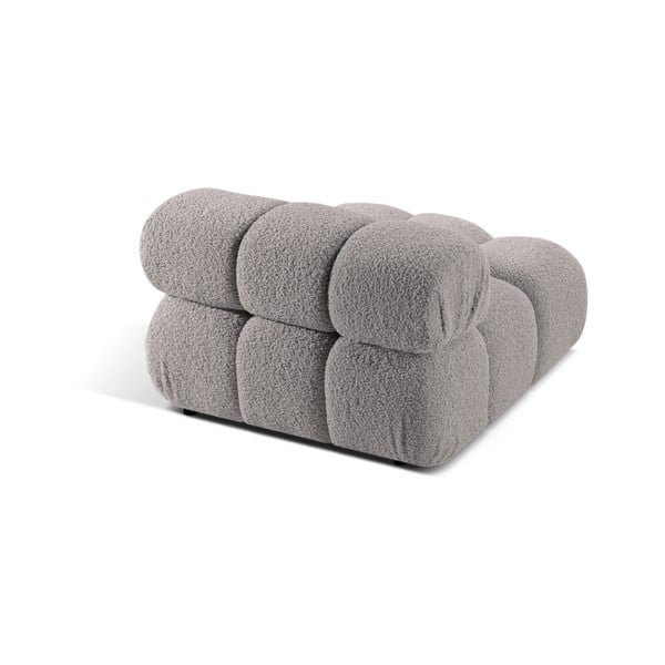 Светлосив модул за диван от букле (среден модул) Bellis – Micadoni Home-image-4