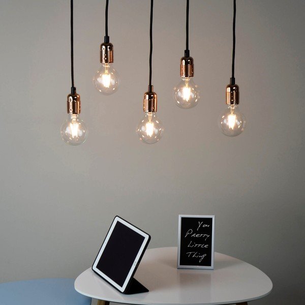 Петраменна висяща лампа с детайли в цвят на мед Uno - Sotto Luce-image-1