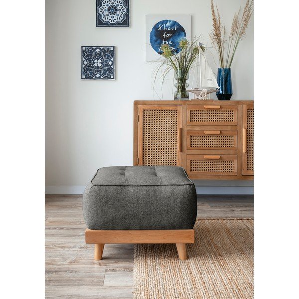 Тъмно сива табуретка за крака Dazzling Daisy - Miuform-image-1