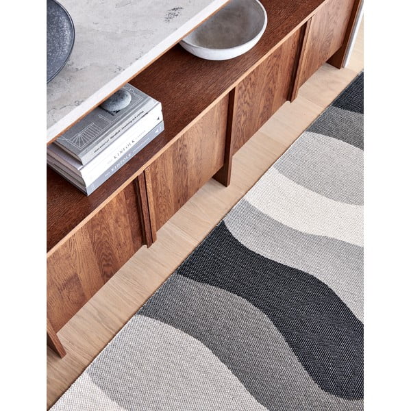 Сив килим за открито и закрито 180x230 cm Urvi Metal – Pappelina-image-3