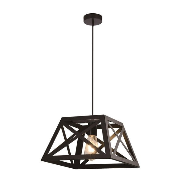 Черна метална лампа с висулка 32x32 cm Origami - Candellux Lighting