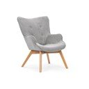Сиво кресло от рипсено кадифе Niko – Ropez