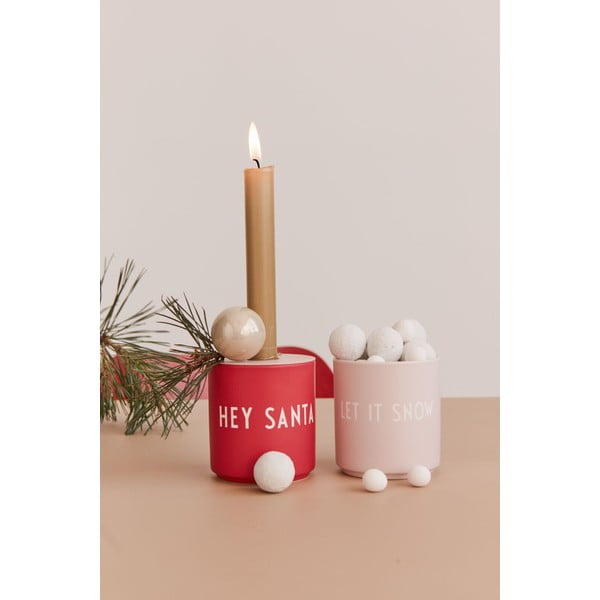 Червена чаша от имитиращ порцелан , 0,25 л Favourite - Design Letters-image-1