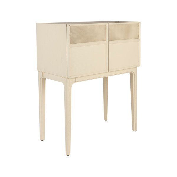 Кремав скрин от декор от дъб  80x100x45 cm June – Zuiver-image-2