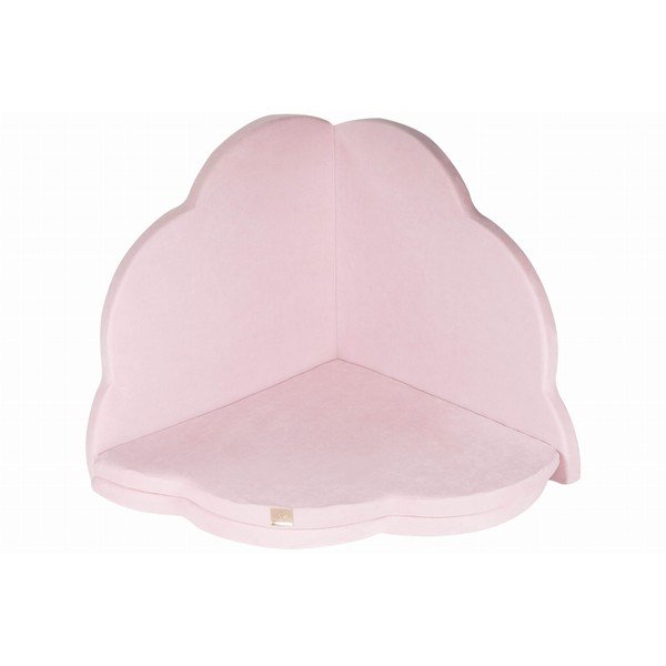 Светлорозово детско килимче за игра 160x160 cm – Meowbaby-image-3