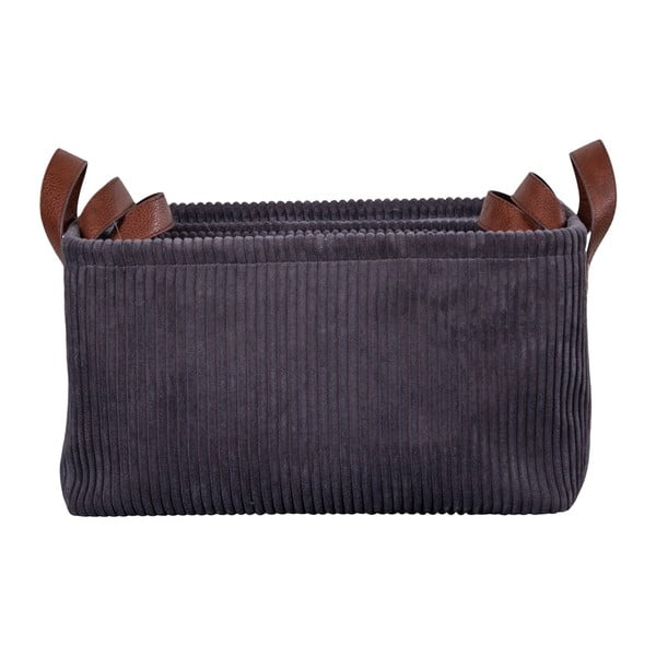 Комплект от 3 сиви кошници за съхранение Augusta - House Nordic-image-3