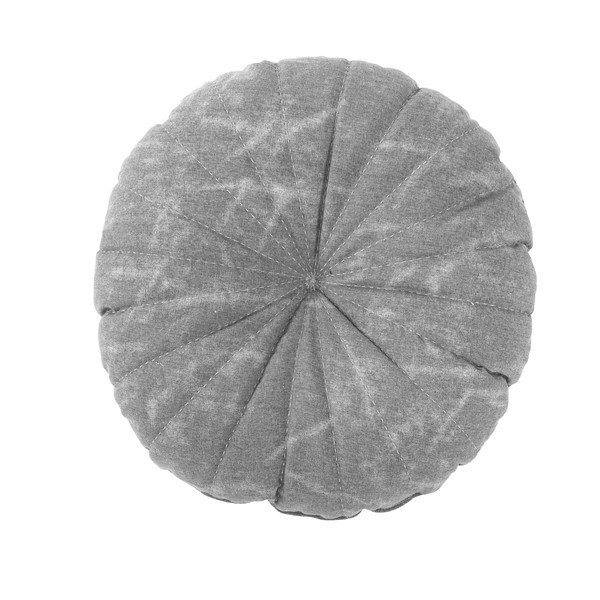 Декоративна сива възглавница Chester, ø 38 cm - Tiseco Home Studio