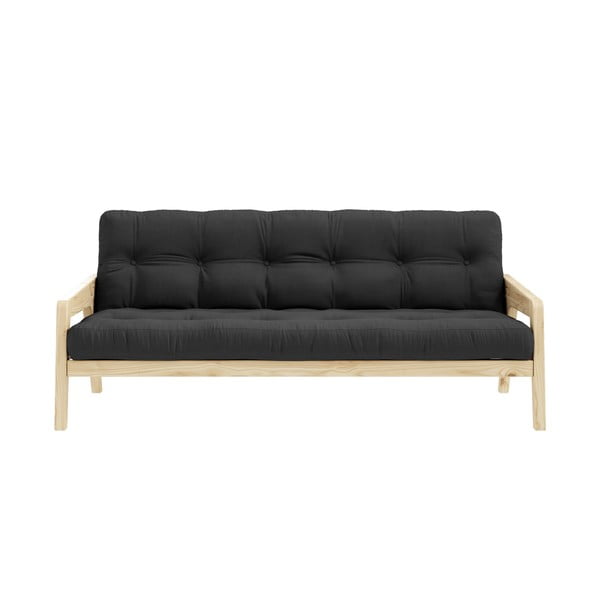 Черен/сив разтегателен диван 204 cm Grab - Karup Design