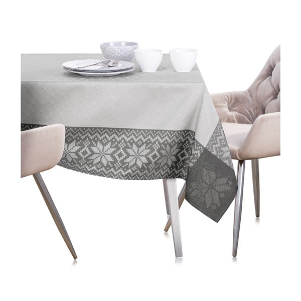 Сива коледна покривка за маса , 180 x 140 cm Saintes - AmeliaHome-image-3