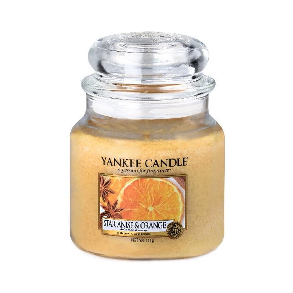 Свещ с аромат на анасон и портокал, време на горене 65 - 90 часа - Yankee Candle