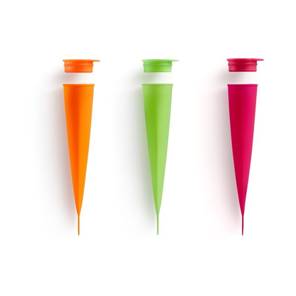 Силиконови форми за сладолед в комплект от 3 бр. – Lékué