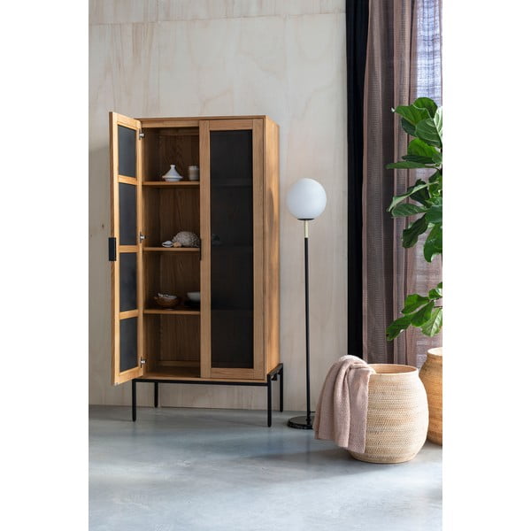 Черно-бялa подова лампа със стъклен абажур (височина 145 cm) Orion – Zuiver-image-2