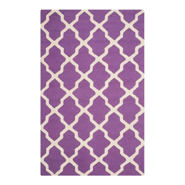 Vlněný koberec Safavieh Ava Purple, 274 x 182 cm