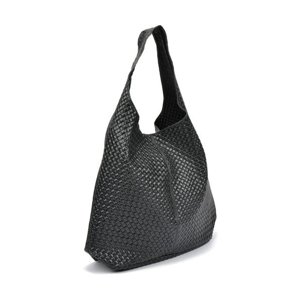 Černá kožená kabelka Mangotti Bags Barbara-image-1