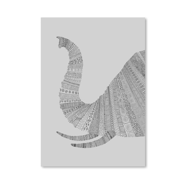 Plakát Elephant Grey od Florenta Bodart, 30x42 cm