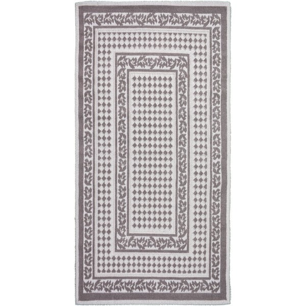 Сив и бежов памучен килим , 100 x 150 cm Olvia - Vitaus