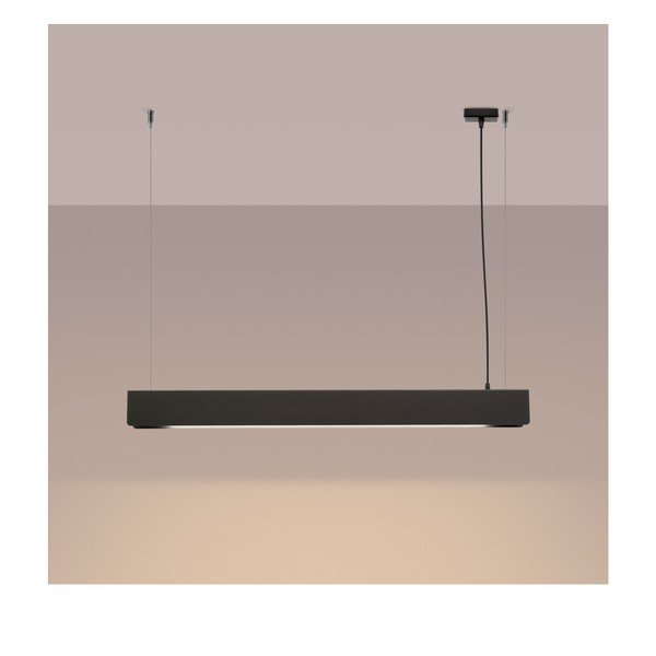 Черно метално LED висящо осветително тяло Nebula – Sollux-image-2