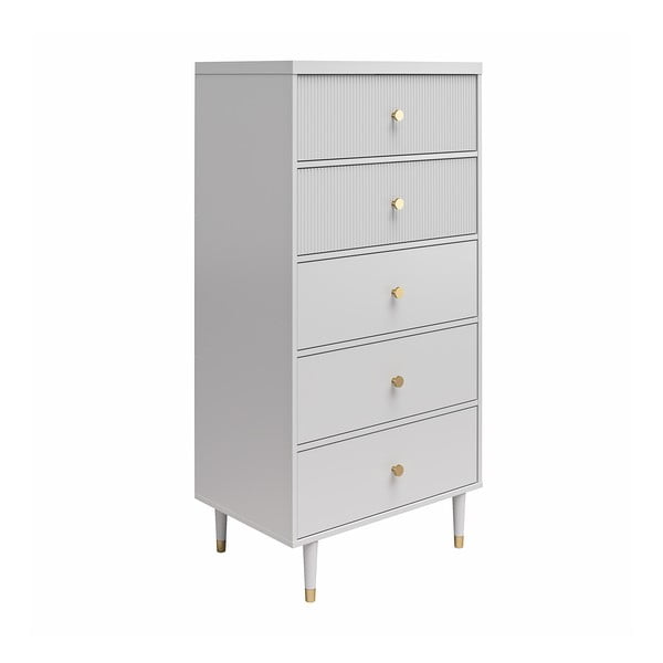 Светлосив висок скрин 70x141 cm Elizabeth – CosmoLiving by Cosmopolitan-image-2