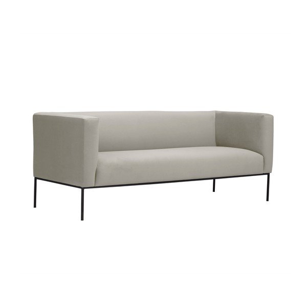Бежов кадифен диван Neptune, 195 cm - Windsor & Co Sofas-image-2