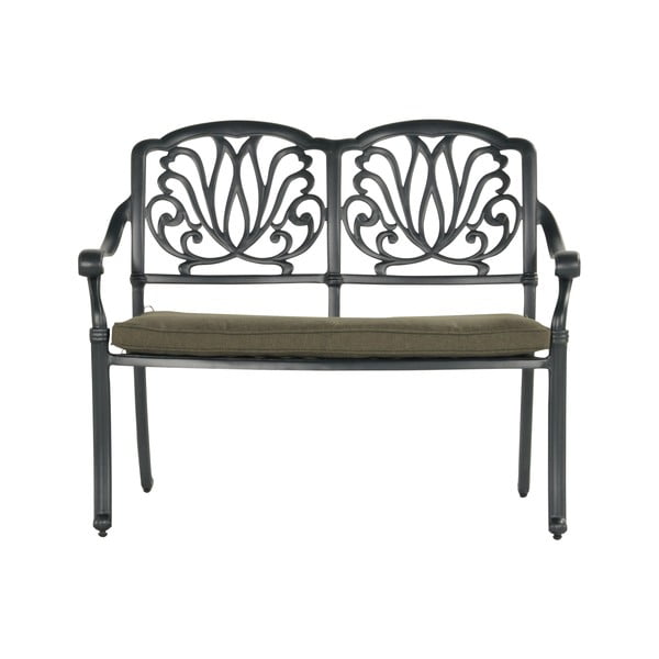 Градинска пейка метална в бронзов цвят Amalfi – Hartman-image-1