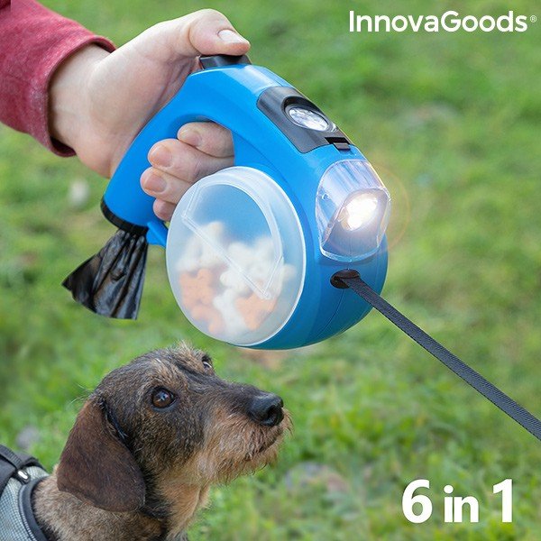 Прибираща се каишка за кучета 6 в 1 - InnovaGoods-image-1