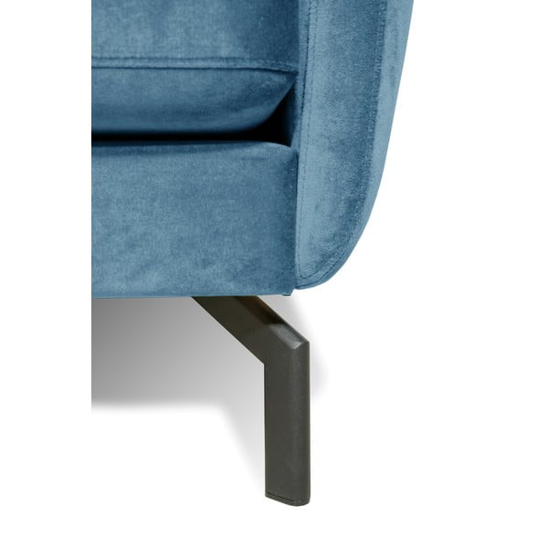 Ъглов диван от синьо кадифе (ляв ъгъл) Magic - Scandic-image-4