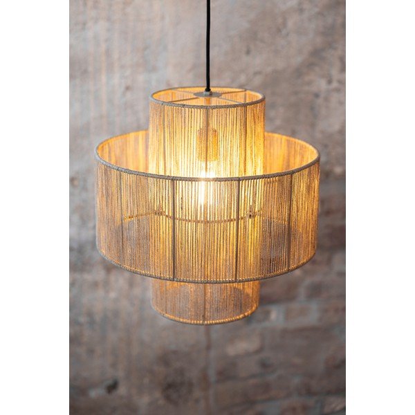 Висящо осветително тяло в естествен цвят с абажур от юта ø 40 cm Soga – Markslöjd-image-4