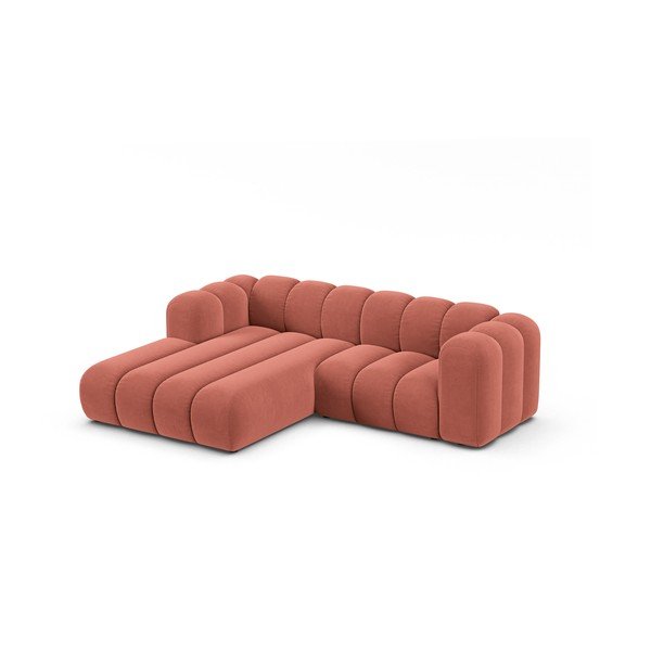 Розов ъглов диван (ляв ъгъл) Lupine – Micadoni Home-image-1