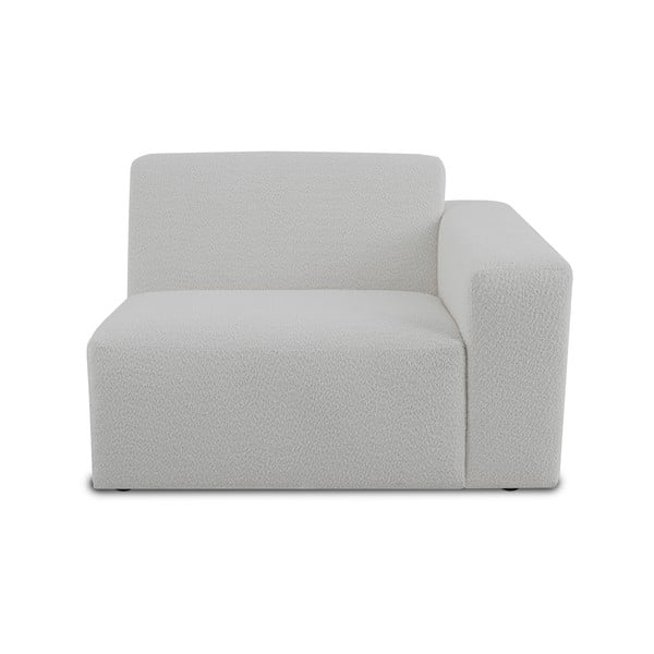 Бял модулен диван от букле (десен ъгъл) Roxy – Scandic