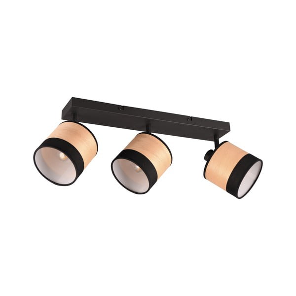 Лампа за таван в черен и естествен цвят ø 12 cm Bolzano - Reality-image-1