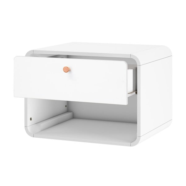 Бяло висящо нощно шкафче Cassie - Støraa-image-1