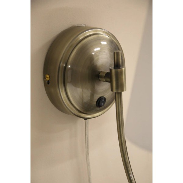 Бяла/в месингов цвят стенна лампа за контакт Amar – Markslöjd-image-3