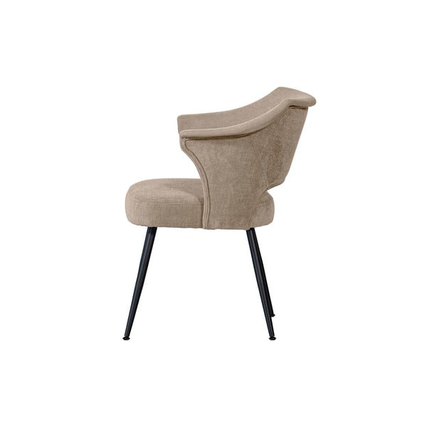 Бежови кадифени трапезни столове в комплект от 2 Sits - Basiclabel-image-3
