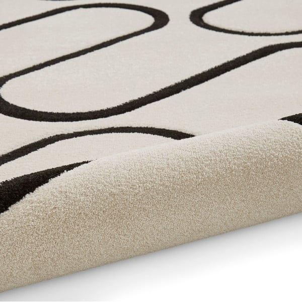 Черно-бял килим 160x230 cm Linear Curve – Catherine Lansfield-image-3