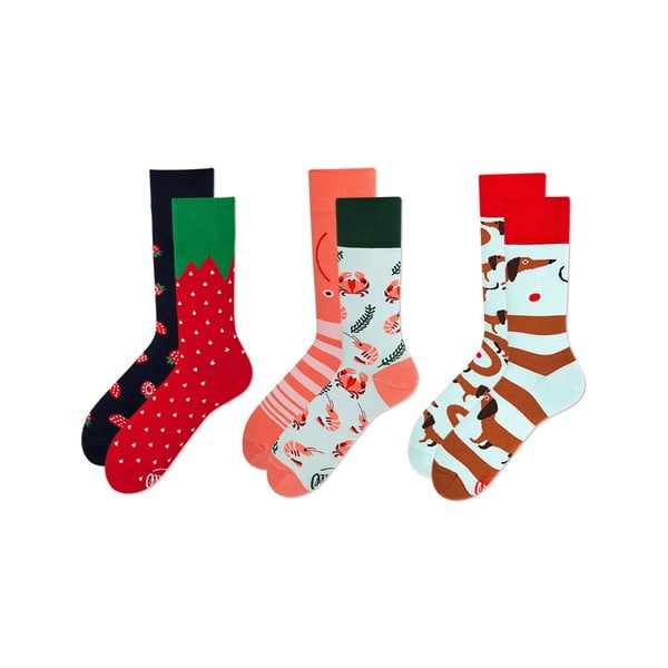 Комплект от 3 чифта чорапи Плодове, размер 43-46 - Many Mornings