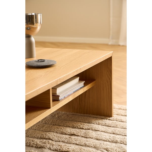 Масичка за кафе от декор от дъб  в естествен цвят  60x120 cm Arlon – Actona-image-2