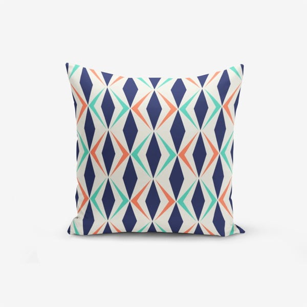 Калъфка за възглавница от памучна смес, цветен геометричен дизайн, 45 x 45 cm - Minimalist Cushion Covers
