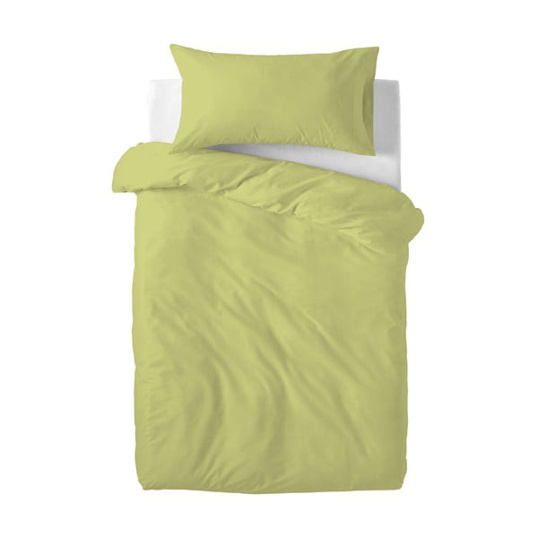 Зелено бебешко памучно спално бельо , 115 x 145 cm Basic - Happy Friday Basic