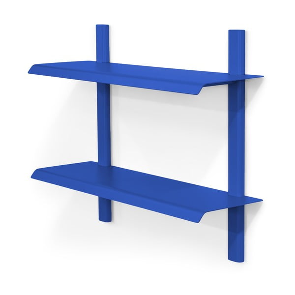 Син на няколко нива метален стенен рафт 60 cm Hola – Spinder Design-image-2