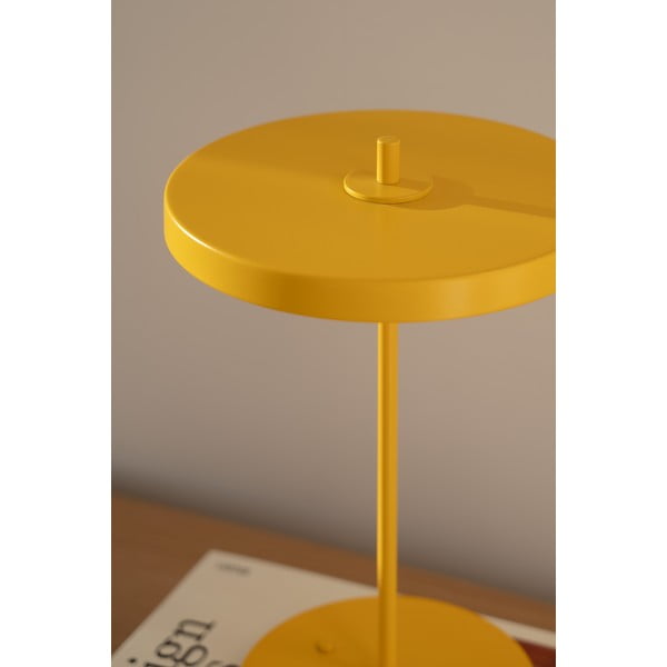 Жълта метална LED настолна лампа с метален абажур (височина 31 cm) Asteria Move – UMAGE-image-3