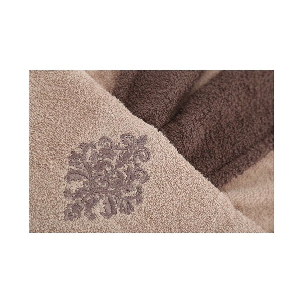 Set hnědého županu a dvou ručníků Giris, vel. univerzální (M/L)-image-1