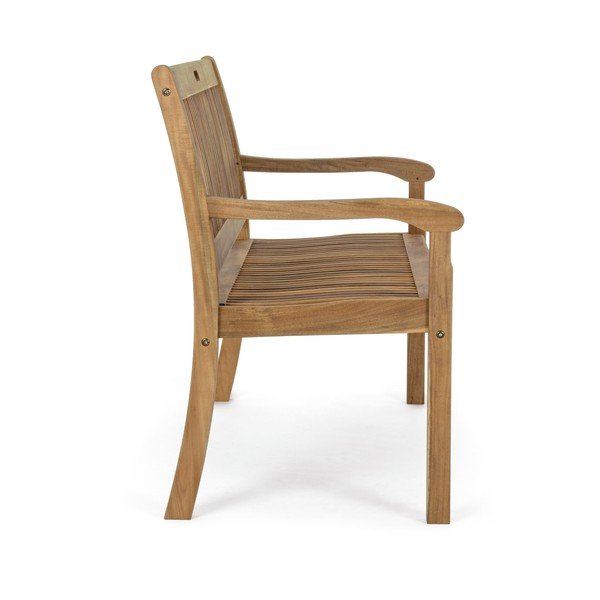 Градинска пейка от масивно дърво в естествен цвят Noemi – Bizzotto-image-3