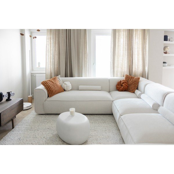 Кремав ъглов диван (ляв ъгъл/"U" форма) Flex Felix – Miuform-image-3