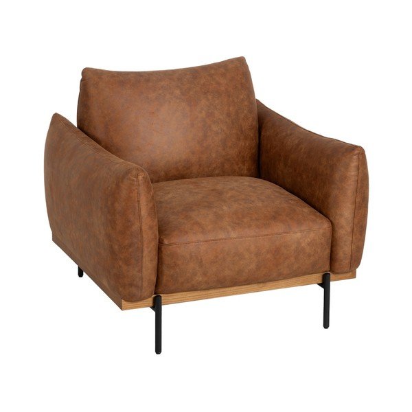 Кафяв коняк кресло Marron – Ixia