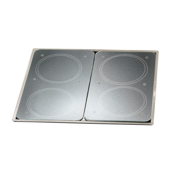 Комплект от 2 стъклени капака за печка Прозрачен - Wenko-image-3