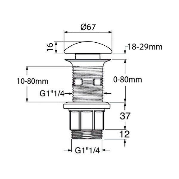 Сифон за мивка Blok – Sapho-image-1